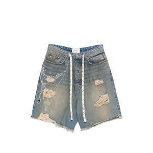 Ercole Studio Blue Shorts - Denim Shorts Men